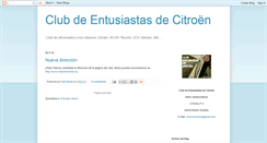 Desktop Screenshot of clubcitroen.blogspot.com