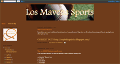 Desktop Screenshot of losmavenssports.blogspot.com