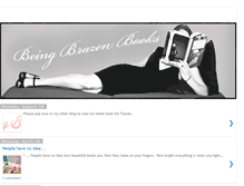 Tablet Screenshot of beingbrazenbooks.blogspot.com