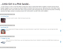 Tablet Screenshot of littlegirlinapinksandal.blogspot.com