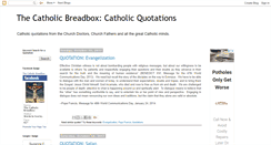 Desktop Screenshot of catholicbreadbox.blogspot.com