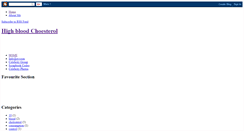 Desktop Screenshot of highbloodcholesterolcontrol.blogspot.com