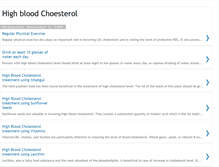 Tablet Screenshot of highbloodcholesterolcontrol.blogspot.com