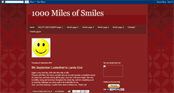 Desktop Screenshot of 1000milesofsmiles.blogspot.com