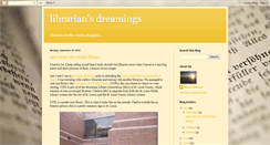 Desktop Screenshot of librariansdreamings.blogspot.com