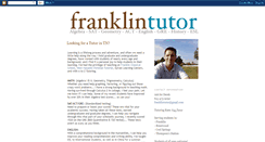 Desktop Screenshot of franklintutor.blogspot.com