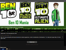 Tablet Screenshot of ben10mania.blogspot.com