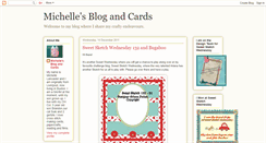 Desktop Screenshot of michellesblogandcards.blogspot.com