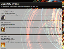 Tablet Screenshot of magiccitywriting.blogspot.com