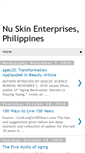 Mobile Screenshot of nuskinphilippines.blogspot.com