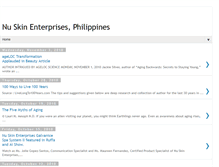 Tablet Screenshot of nuskinphilippines.blogspot.com