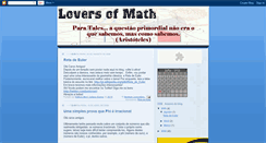 Desktop Screenshot of loversofmath.blogspot.com