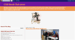 Desktop Screenshot of chsbookclub2010.blogspot.com