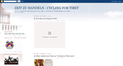 Desktop Screenshot of cycling4tibet2009.blogspot.com