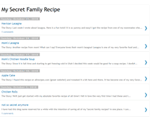 Tablet Screenshot of mysecretfamilyrecipe.blogspot.com