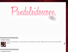 Tablet Screenshot of pandaleidoscope.blogspot.com