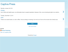 Tablet Screenshot of captivapress.blogspot.com