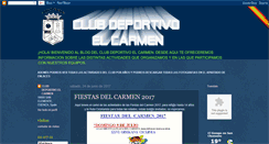 Desktop Screenshot of clubdeportivoelcarmen.blogspot.com