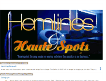 Tablet Screenshot of hemlinesandhautespots.blogspot.com