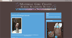 Desktop Screenshot of materialgirlcrafts.blogspot.com