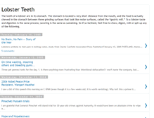 Tablet Screenshot of lobsterteeth.blogspot.com