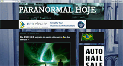 Desktop Screenshot of paranormalhoje.blogspot.com