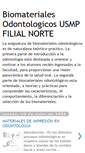 Mobile Screenshot of biomaterialesodontologicosusmpch.blogspot.com