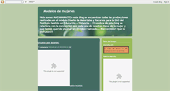 Desktop Screenshot of modelosdemujeres.blogspot.com