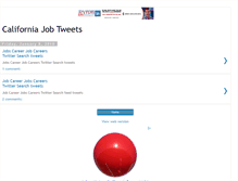 Tablet Screenshot of californiajobtweets.blogspot.com