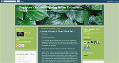 Desktop Screenshot of fightingspider.blogspot.com