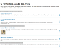 Tablet Screenshot of fantasticomundodasartes.blogspot.com