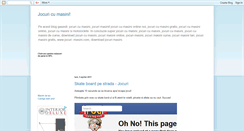Desktop Screenshot of jocuricumasini.blogspot.com