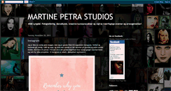 Desktop Screenshot of martinepetrastudios.blogspot.com