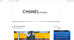 Desktop Screenshot of chanelobsession.blogspot.com