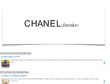 Tablet Screenshot of chanelobsession.blogspot.com