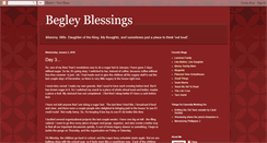 Desktop Screenshot of begleyblessings.blogspot.com