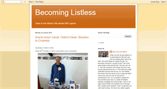 Desktop Screenshot of becominglistless.blogspot.com