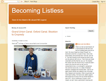 Tablet Screenshot of becominglistless.blogspot.com