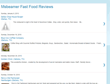 Tablet Screenshot of fast-food-reviews.blogspot.com