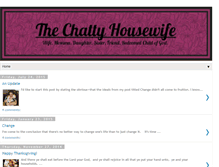 Tablet Screenshot of chattyhousewife.blogspot.com