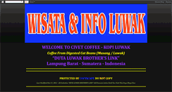 Desktop Screenshot of kopi-luwak-indonesia.blogspot.com