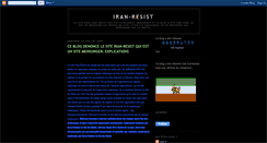 Desktop Screenshot of iran-resist.blogspot.com