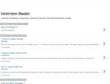 Tablet Screenshot of masteringinterviews.blogspot.com