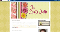Desktop Screenshot of creativequilter.blogspot.com
