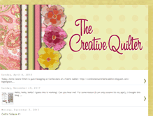 Tablet Screenshot of creativequilter.blogspot.com