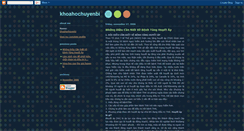 Desktop Screenshot of khoahochuyenbi.blogspot.com