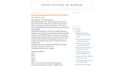 Desktop Screenshot of goodhousesinhawaii.blogspot.com