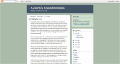 Desktop Screenshot of ajourneybeyondboredom.blogspot.com