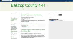 Desktop Screenshot of bastropcounty4h.blogspot.com