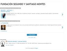 Tablet Screenshot of fundacionsegundoysantiagomontes.blogspot.com